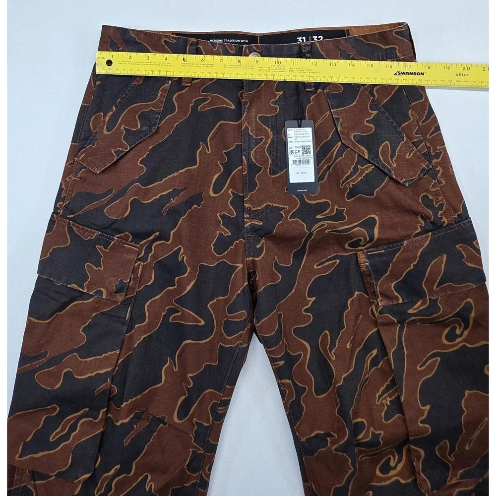 G‑Star‎ RAW 3301 Cargo Pants 31x32 Rodeo Island Camo Ripstop NWT $210 Straight
